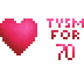 thank you so much for 70 followers! c3