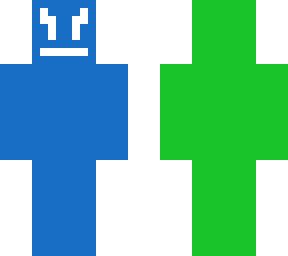 blue/green face