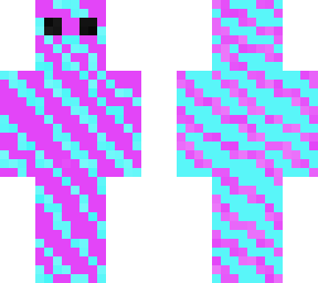 glitch - pink and blue