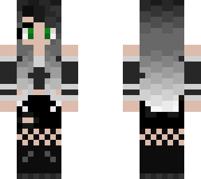 goth with green eyes