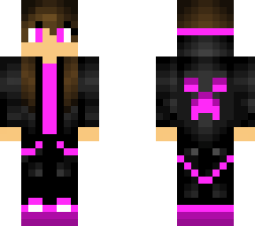 pink/ blue creeper girl (not my skin, artist unknown)
