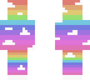 rainbow with clouds