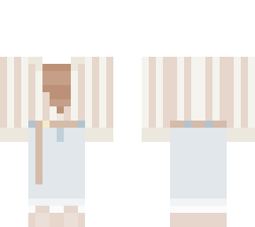 striped outfit (brown)