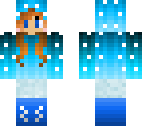 blue polka dot girl