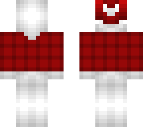 christmas - white frost mochi - red flannel shirt /w hat
