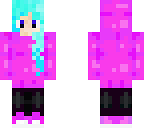 pink hoodie girl