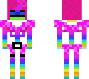 rainbow girl skeleton