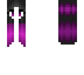 hair base - black w/ pink highlights - hb