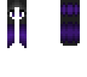 hair base - black w/ purple highlights - hb