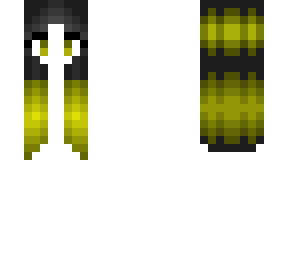 hair base - black w/ yellow highlights - hb