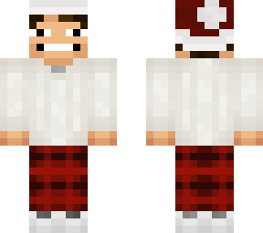 pajama pants and hat