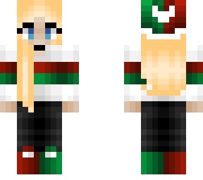 christmas - peppermint red white and green - blonde