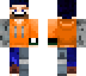 dude with orange hoodie