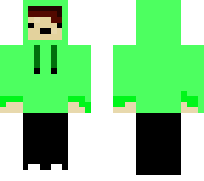 green hoodie :d