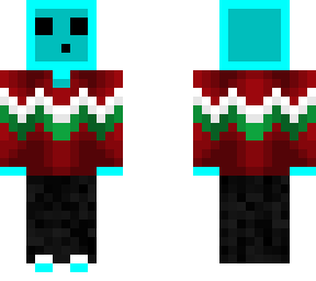 christmas cyan slime