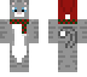 gray tabby cat - christmas kitty