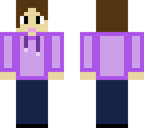 purple hoodie girl