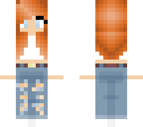 a girl with red hair