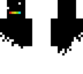 black + rainbow teeth
