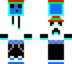 blue slime with hoodie christmas edition