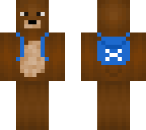 brown bear with backpack - chopper edition. (one piece)