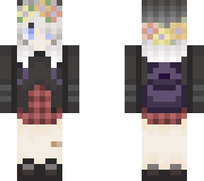 emo girl with flower crown