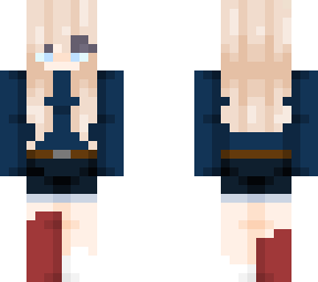 girl in dark blue sweater