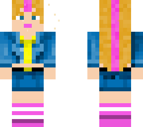 pink blonde gal