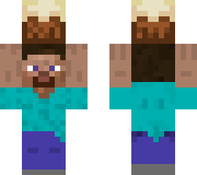 steve holding a cake