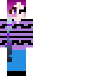 the front side of a girl
