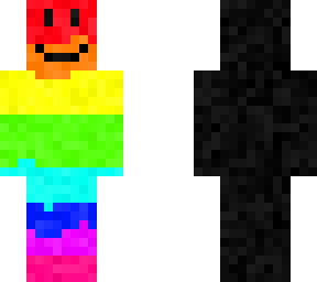 rainbow to black