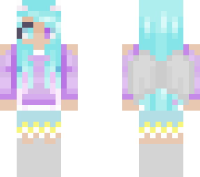 wolf-angle-demon girl