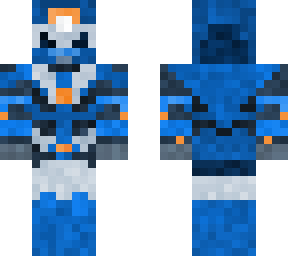 blue cyborg dragon