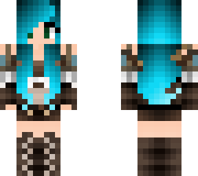 blue steampunk girl