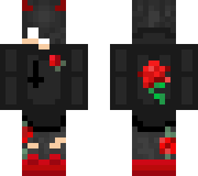 devil with a rose (guy) skin steve model