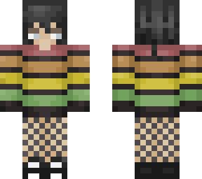 grunge rainbow sweater girl
