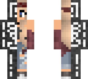 Skeleton Half Minecraft Skins