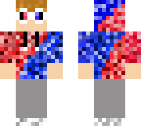 red and blue