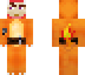 minecraft bedrock edit skin charmander (salva skyn)