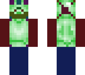 rainbow green steve