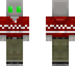robot with christmas sweater