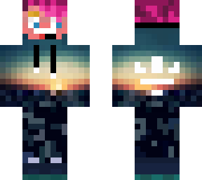 sunsethoodie  purplehair