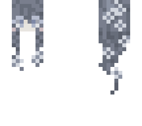 winter flowers (braid/long hair) face/hair template