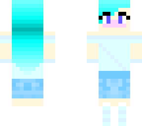 ambere blue hair girl