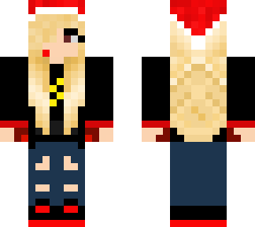 the flash fan-girl with santa hat