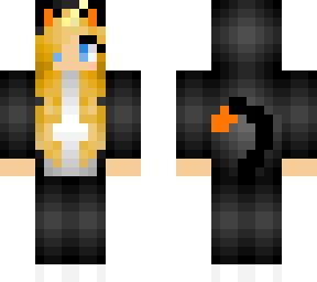 blonde cat onesie girl