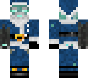 blue syber santa