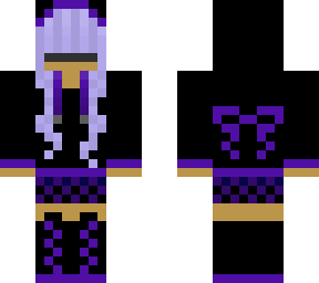 mysterious purple girl