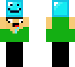 noob with a diamond  block