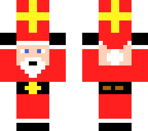 santa holding a preasent